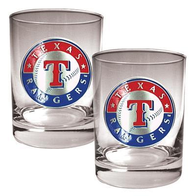 Texas Rangers 8.45oz. Frosted Rocks Glass