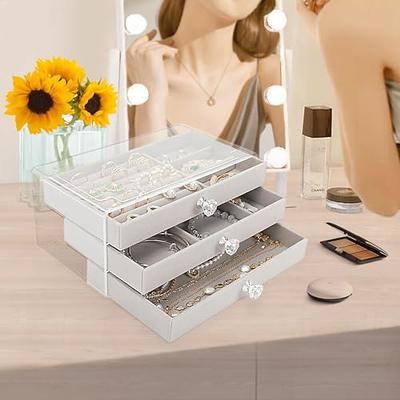 Vickey Large Jewelry Box for Women,2 Layer Black Jewelry Organizer Box Mens  Jewelry Box Organizer for Women Jewelry Storage Organizer Box for Ring  Earring Organizer Necklace and Bracelet Organizer Box - Yahoo