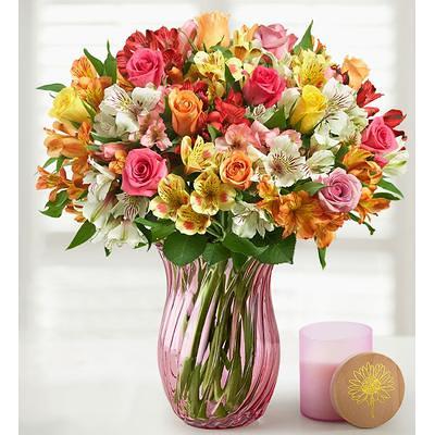 Floral Embrace with Jumbo Smile Balloon Medium | 1-800-Flowers Flowers Delivery