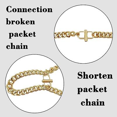 12Pcs/set Adjustable Metal Buckles for Chain Strap Bag Shorten