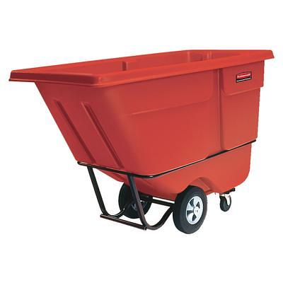 Rubbermaid FG265500RED BRUTE Red 55 Gallon Round Trash Can