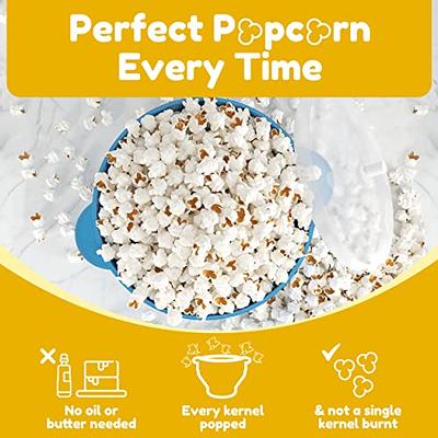 The Original Popco Silicone Microwave Popcorn Popper with Handles Silicone Popcorn Maker Collapsible Bowl BPA Free and Dishwasher Safe - 15 Colors Ava