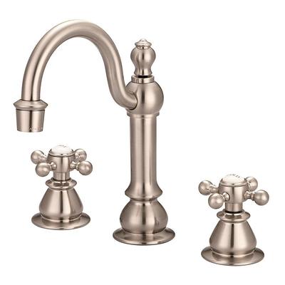 Classic 8 in. Widespread 2-Handle Bathroom Faucet in Satin Brass