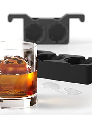 2pcs Ice Cube Trays Silicone Sphere Ice Cube Mold With Lid Large Square Ice  Tray Melt Slowly And Less Dilution For Whiskey Cocktails And Homemade  Freezer Easy Release - Home & Kitchen 