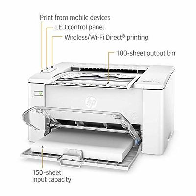 HP LaserJet M110w Laser Printer, Black And White Mobile Print 7MD66F