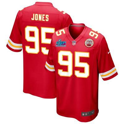 Men's Nike Chris Jones Red Kansas City Chiefs Player Game Jersey