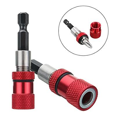 SeonFook 4PCS Magnetic Bit Holder with Phillips PH2 Screwdriver Bits, 1/4  Inch Hex Shank Driver Bits Adjustable Depth Screw Holder 60mm Length  Drywall Screw Bits (Red+Blue) - Yahoo Shopping