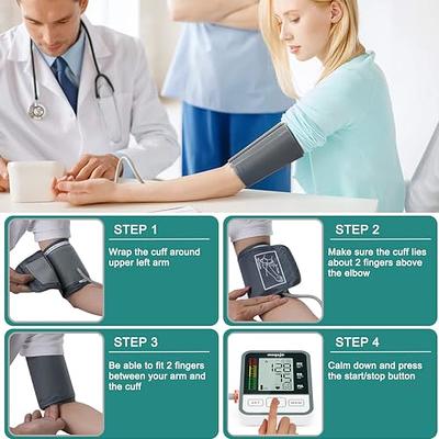 Blood Pressure Monitor Upper Arm, Mebak Automatic Digital BP Machine Cuffs  for Home Use 