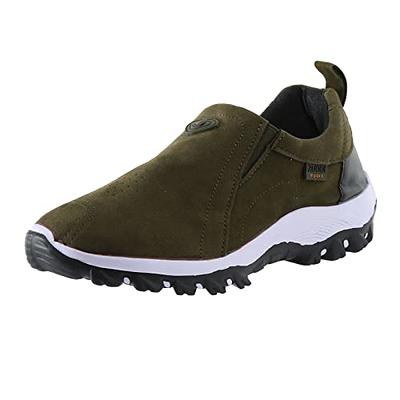 Buy Foxelli Men's Hiking Boots – Waterproof Suede Leather Hiking Boots for  Men, Breathable, Comfortable & Lightweight Hiking Shoes at