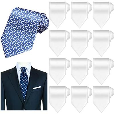 Yolev 1pcs Men's Clip On Tie Satin Solid Colour Plain Tie Solid Uniform  Pre-tied Adjustable Neck Strap Tie Pure Color Necktie Mens Ties for Wedding