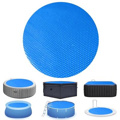 Solar Pool Cover,PE Bubble Thermal Blanket for Most Types of Pools at Home  Garden Hotel and In-Ground Above Ground Swimming Pools,with Grommets (Size