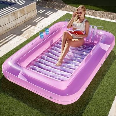 Pink Reybed Tanning Pool – Outdoor Lounge Pool I Adult Kiddie Blow