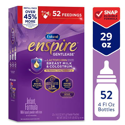 Enfamil Enspire Gentlease Infant Formula with Immune-Supporting  Lactoferrin, Brain Building DHA, Helps Reduce Spit-up, Powder Refill Box,  29 oz - Yahoo Shopping