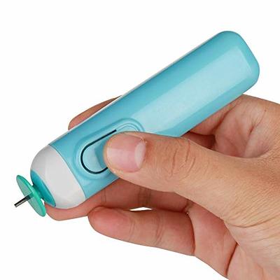 Sheens Mini Electric Quilling Paper Volume Curling Pen Nib Quilling Slotted  Tool Paper Rolling Electric Pen Labor Saving(Blue)