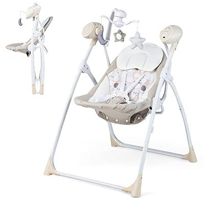 KIDSVIEW Portable Baby Swing, 5 Speed Baby Swing for Infants with Music  Speaker,Remote Control Baby Rocker Touch Screen Chair 5-20 lb, 0-9 Months  Suitable, Gray,(Baby Swing-CR010A-1-GREY) : Buy Online at Best Price