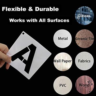 4 Inch Letter Stencils and Numbers, 36 Pcs Alphabet Stencils Reusable  Plastic Drawing Templates Kits for Painting on Wood, Wall, Canvas,  Chalkboard, Signage - Yahoo Shopping