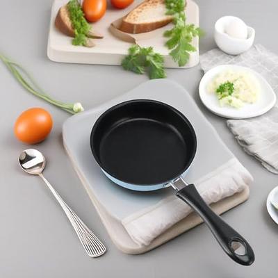 5 inch Egg Frying Pan, Mini Stainless Steel Round Frying Pan