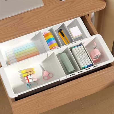 MYKASEN Desk Storage Organizer with 9 Drawers, Clear Plastic Storage Cabinet, Stackable Desk Storage Box for Makeup Office Craft Hardware Art