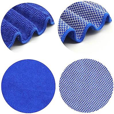 VeraSong Microfiber Dish Cloths Fast Drying Kitchen Cleaning Cloth Dish Rags  Dust Cloths Ultra Absorbent Lint Free Washcloths with Poly Scrub Side  12inch x 12inch 8 Pack (Dark Blue) - Yahoo Shopping