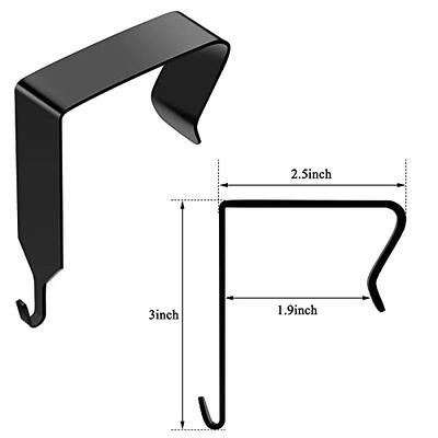 Funrous Over The Door Hook Panel Wall Metal Over Door Hook Cubicle Picture  Door Hanger for Clothing Over The Door Mirror Hooks Office Cubicle  Whiteboard Hanger (Black, 4 Pieces) - Yahoo Shopping