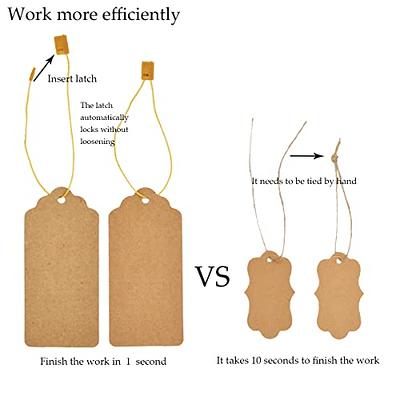 1000 PCS Standard Size Hang Tag String Price Tags,Hanging Tags with String,Price  Tags with Quick Install String,Clothing Tags for Boutique,Gift Tags,Hang  Tags for Clothes,Large Brown Kraft Paper Tags - Yahoo Shopping