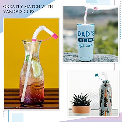 8Pcs Straws Replacement, 6Pcs Cup Straws With 2 Cleaning Brushes, Reusable  Straws Compatible With 14/20/30/40 Oz Cup, Plastic Clear Straw Cup  Accessories