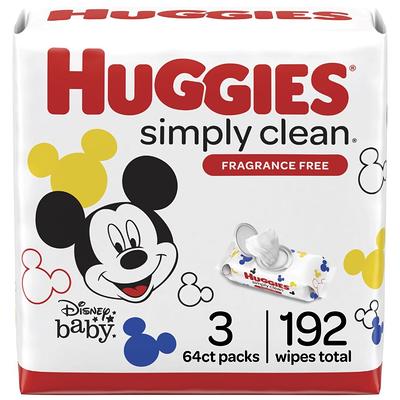 Huggies - Pack de 3 - Huggies - ALL OVER CLEAN - Lingette bébé x 56