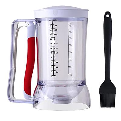 Batter Dispenser,Stainless Steel Pancake Batter Dispenser Funnels with  Stand Great Funnels with Stand Great for Cupcakes, Takoyaki or Any Baked  Goods for Waffles,Pancakes - Yahoo Shopping