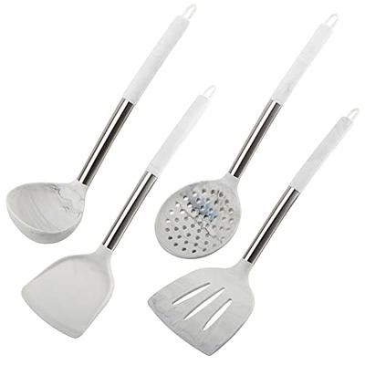 Kitchen Cooking Utensils Set, 14 Non-Stick Silicone Cooking Kitchen Spatula  Set with Holder, Wooden Handle Gadgets Utensil Set for Nonstick Cookware(White)  - Yahoo Shopping