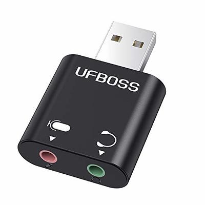 USB-A to 3.5mm Jack Audio Adapter