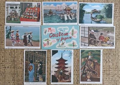 Set of 12 Vintage Travel Postcards Vintage Travel Ads 4 X 6 or 10 X 15 Cm 5  X 7 or 12.5 X 17.5 Cm 