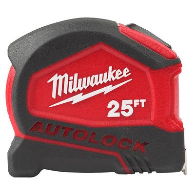 Milwaukee 25 ft. Compact Auto Lock Tape Measure with Fastback Compact Folding Utility Knife