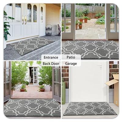  Ompaa Door Mat Indoor Rugs for Entryway, 32x20 Grey, Dog Rugs  for Muddy Paws Floors Mat, Super Absorbent Non-Slip Washable Dirt Trapper,  Inside Entry Rugs for Entrance, Patio, Garage : Home