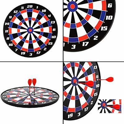 Magnetic Dart Board, Indoor Outdoor Dart Games for Kids with 12pcs Magnetic  Darts, Safety Toy Games, Rollup Double Sided Board Game Set for Gifts