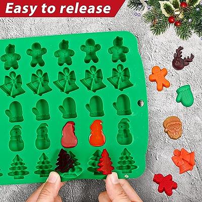 Christmas Candy Soft Candy Mold Silicone, 30 Cavity Christmas Mold