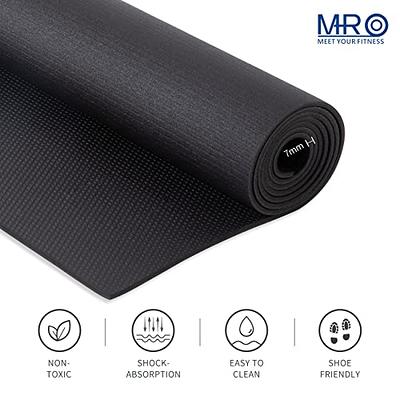 Large Rubber Equipment Mat for GYM 6'X4', 1/4 thick, Black