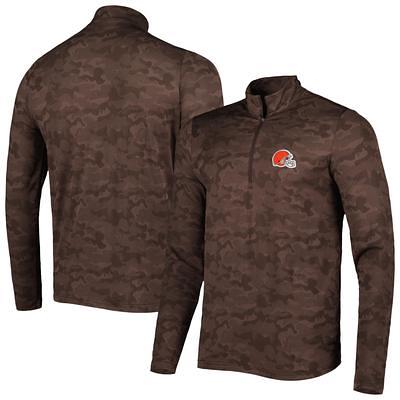 Cleveland Browns Sideline Men's Nike NFL 1/2-Zip Hooded Jacket