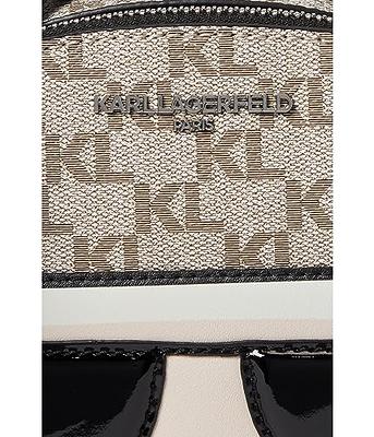 Karl Lagerfeld Paris Maybelle Satchel Crossbody Bag - Fawn/Black