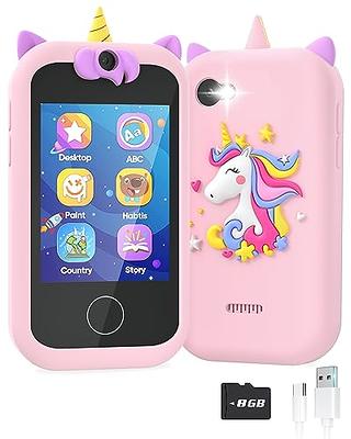 Sueseip Smart Phone for Kids,Touchscreen Kids Phone Unicorn Gifts for Girls  Age 6-8, Toy