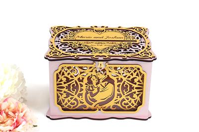 Gold Wedding Card Box With Slot & Lock, Post Box, Graduation - Yahoo  Shopping