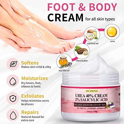 LUCOTIYA Pedicure Kit Foot Soak Set Foot Spa Callus Remover for Feet  Cuticle Remover Foot File for Dead Skin Urea Cream for Feet Aloe Lavender  Pedicure Supplies for Dry Cracked Feet for
