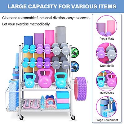 NBTORCH Yoga Mat Storage Rack - Home Gym Storage Rack for Yoga