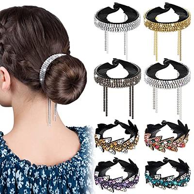 Moor 73 pcs Hair Braiding Tool with Brown Hair Wig Bun, Hair Styling Tools  Accessories Hair