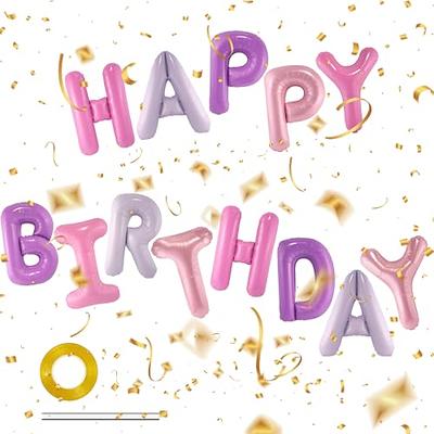 Buy CherishX Decoration Kit - Happy Birthday Letters Cursive Banner, Pink  Foil Curtain, Metallic Golden & Pink Balloons Online at Best Price of Rs  319 - bigbasket