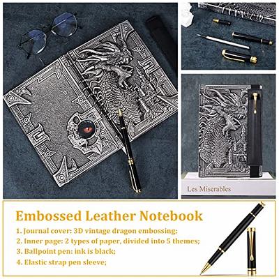 Handmade Thick Vintage Leather Sketch Book Drawing Book Luxury Notebook  Gift