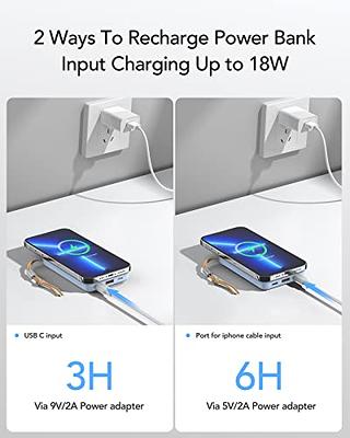 Portable Charger 38800mAh,LCD Display Power Bank,4 USB Outputs Battery Pack  Backup, USB-C in&out Dual Input Phone Charging Compatible with iPhone