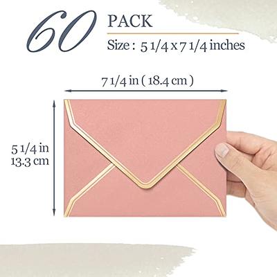 25 Pack Transparent 5x7 Vellum Envelopes for Invitations, A7 Size