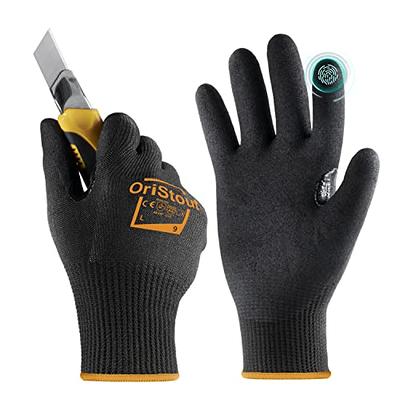 OriStout Waterproof Winter Work gloves Bulk for Men and Women, 3 Pairs,  Touchscreen, Freezer gloves for Working in Freezer, Ther