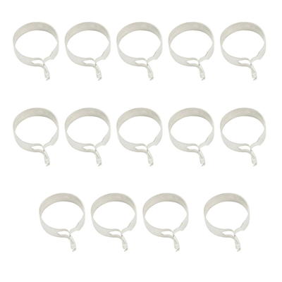 Symple Stuff Leodore Farmhouse Collection Beveled Curtain Clip Rings, Fits  Mode Farmhouse Curtain Rod Sets, 1 3/4 In | Wayfair