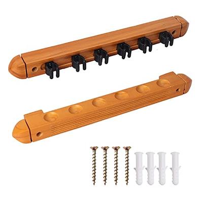 6 Pool Cue Rack - Billiard Stick Wall Rack Billiards Pool Cue Rack